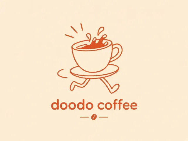 Doodo Coffee Mascot Logo Design