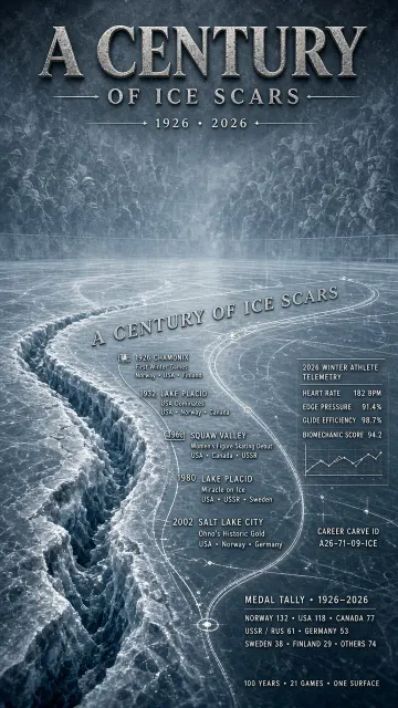 Macro Close-Up image example: Close Up Ice Traces Centenary Poster