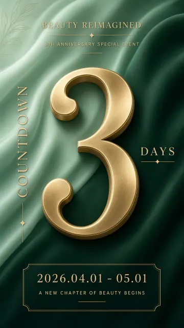 Fresh Nature image example: Beauty Brand 6th Anniversary Countdown Poster
