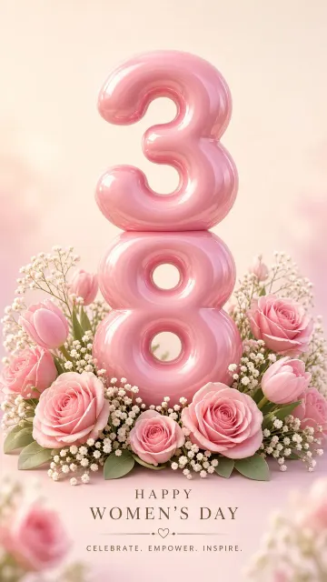 Pastel Aesthetic image example: 3D Inflatable Number 38 Goddess Day Poster