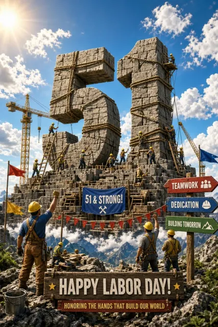May Day 3D Stone Number 51 Miniature Scene