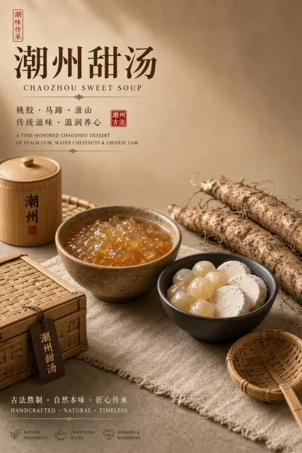 Oriental Wabi-Sabi Sweet Soup Product Poster