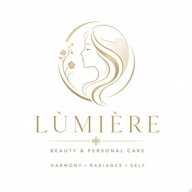 Figure image example: Luxury Oriental Beauty Brand Logo Design