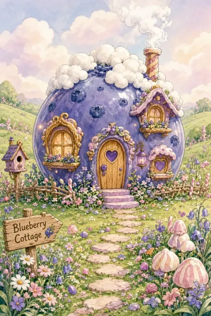 Anime Manga image example: Gummy Candy Fairytale Blueberry Cottage