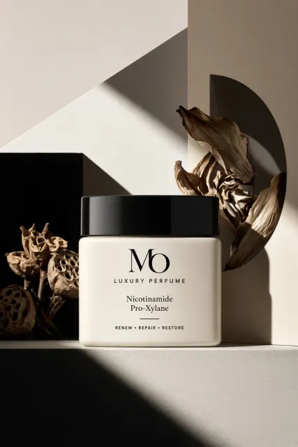 Luxury image example: Bauhaus Minimalist Luxury Cream Product Photography