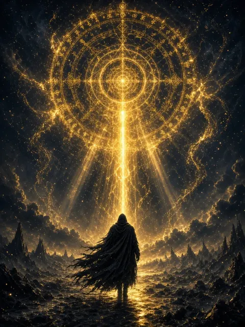 Dark Fantasy image example: Epic Dark Fantasy Magic Circle Concept Art