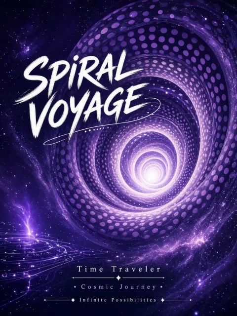 Cosmic Space image example: Surreal Polka Dot Spiral Light Tunnel