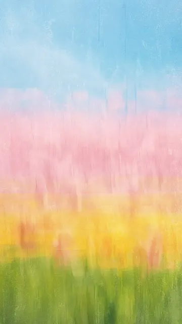 Motion Blurred Tulip Field Abstract Poster