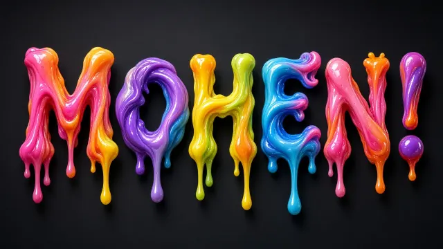Abstract Lettering image example: Candle Formed Mohen Artistic Typography