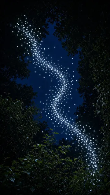 Canopy Gap Moths Luminous River Night Photography