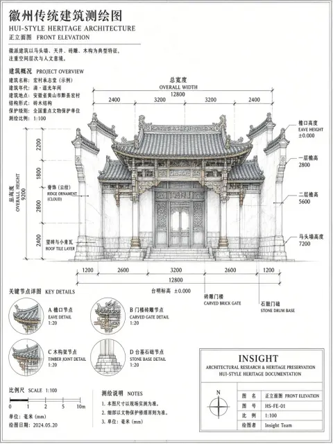 Blueprint image example: Hui Architectural Pencil Sketch Blueprint