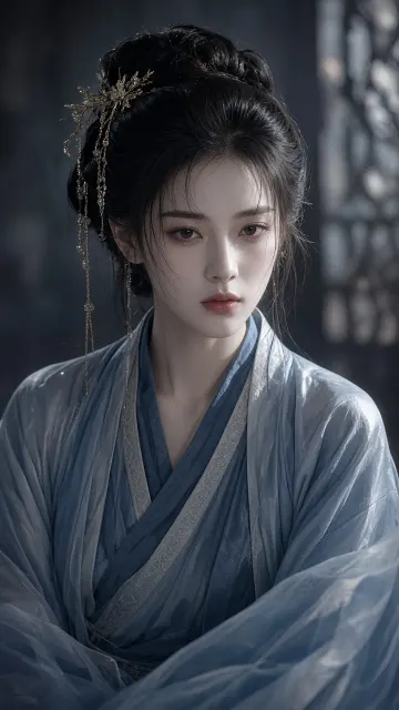 Cinematic Portrait image example: Cinematic Realistic Portrait of Han Dynasty Beauty