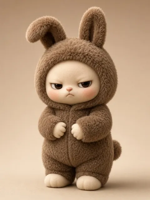Designer Toy image example: Fluffy Bunny Designer Toy Character