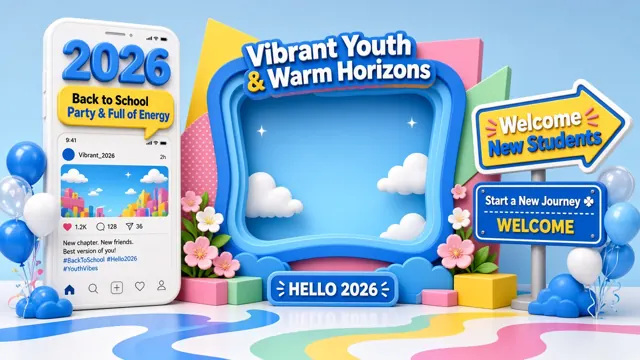 Abstract Shapes image example: Vibrant Back-to-School Season 3D Display Installation