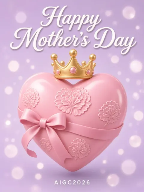 Flora & Flowers image example: Inflatable Balloon Mother's Day Heart Icon