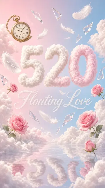 Flora & Flowers image example: Floating Cloud Fluff Surrealist Romantic Poster