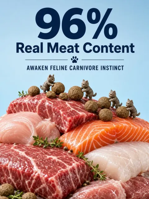 Miniature Diorama High Meat Cat Food Commercial