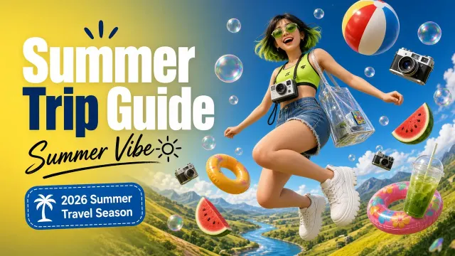 Low Angle image example: Fisheye Low Angle Summer Youth Commercial Poster