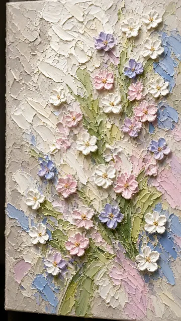 Impasto image example: Impasto Oil Painting Spring Floral Texture