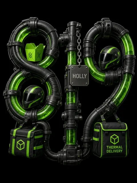 Translucent Resin image example: Industrial Robotic Pipe 3D Typography 819