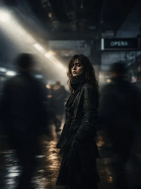 Moody Chiaroscuro Subway Station Expressive Photography