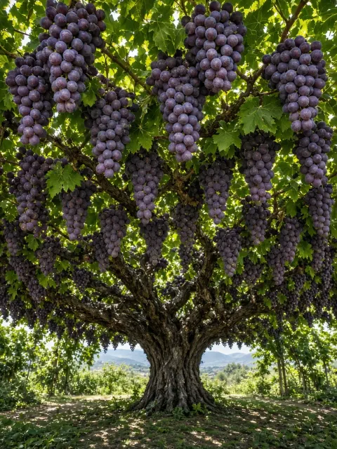 Colossal Grapevine Canopy Panoramic Photography