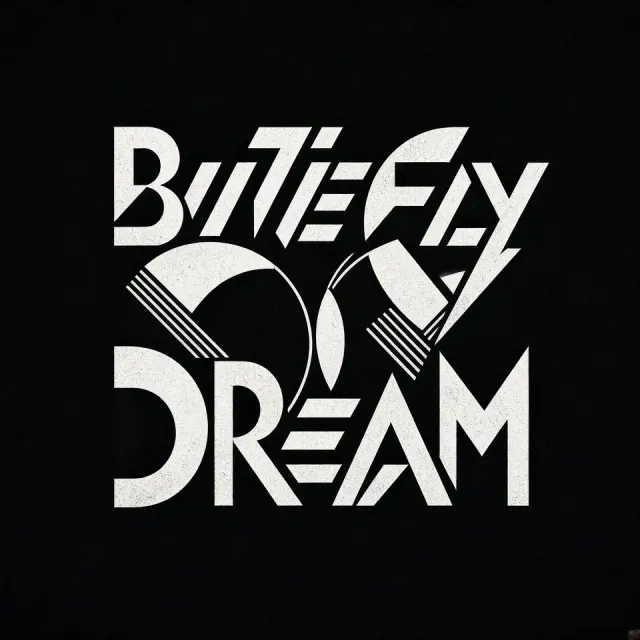 Mid-Century Geometric Butterfly Dream Logo