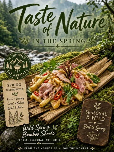 Organic image example: Wild Spring Bamboo Shoot Culinary Poster