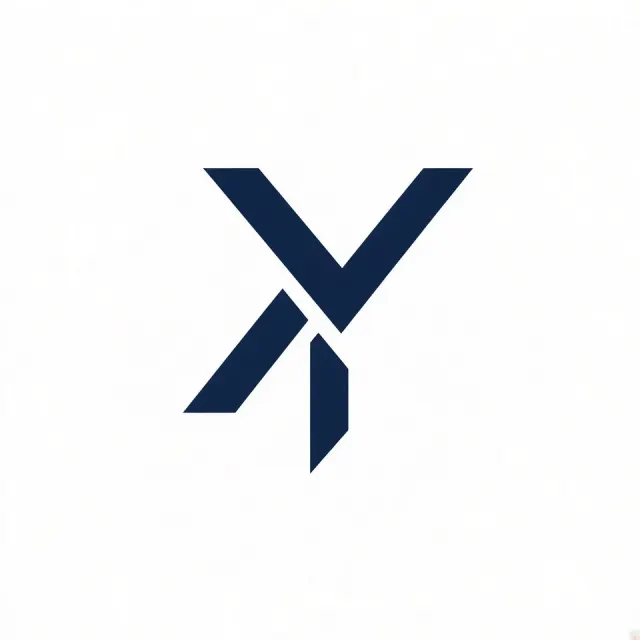 Minimalist Negative Space XY Monogram Logo