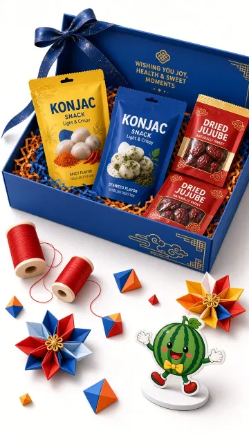 Isometric Snack Gift Box Commercial Photography
