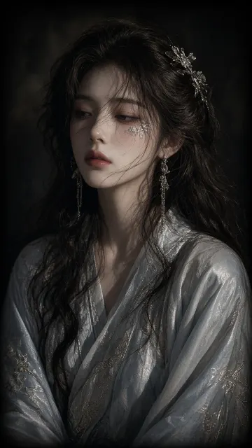 Cinematic Film Portrait of an Ethereal Eastern Beauty