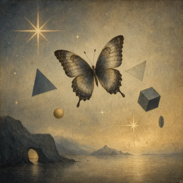Classical Abstract Butterfly and Geometric Landscape