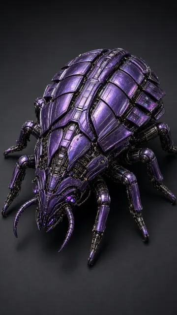 Unreal Engine image example: Sci-Fi Mechanical Purple Beetle Concept Art