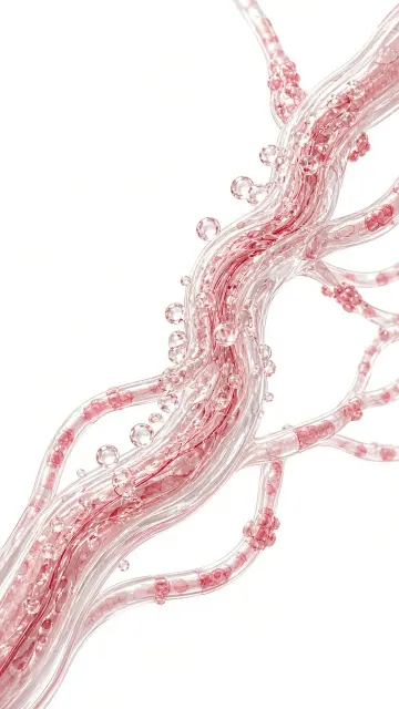 Scientific Illustration image example: Scientific Microscopic Illustration of Lymphatic Vessels