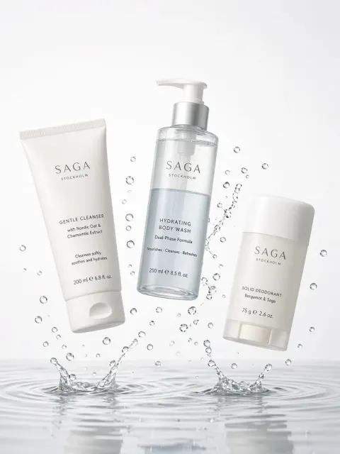 Cool Tone image example: Nordic Minimalist Body Care Commercial Still Life