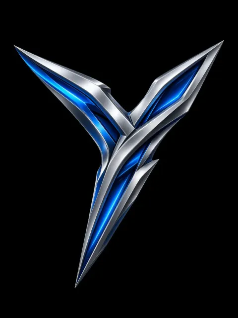 Premium Quality image example: Wind Blade Letter Y Sportswear Logo Typography