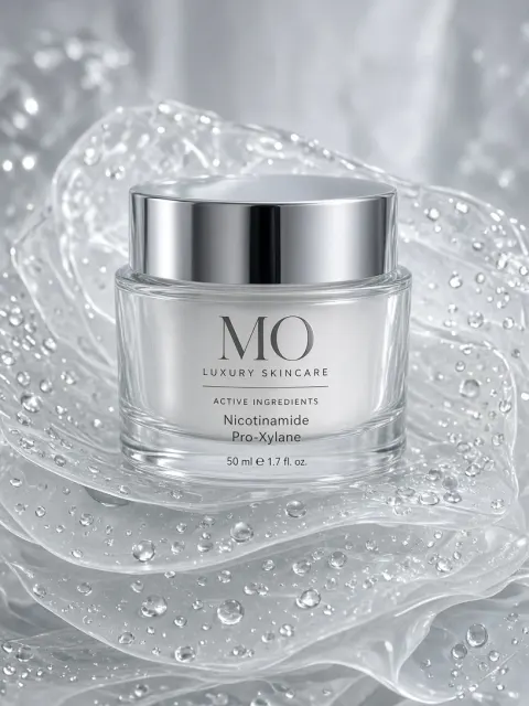 Skincare Packaging image example: Luxury Silver Cream Jar Skincare Commercial Photography
