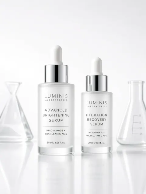 Cosmetics Packaging image example: Serum Skincare Product 3D Commercial Render