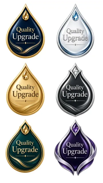 Icon Set image example: E-Commerce Teardrop Promo Badge Set