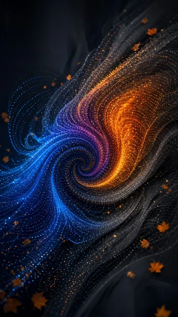 Futuristic Design image example: Abstract Organic Particle Sculpture Tech Art