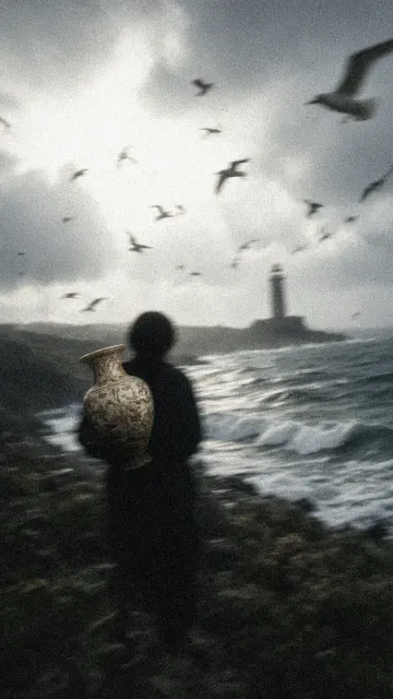 Motion Blur image example: Dreamcore Seaside Lighthouse Figure