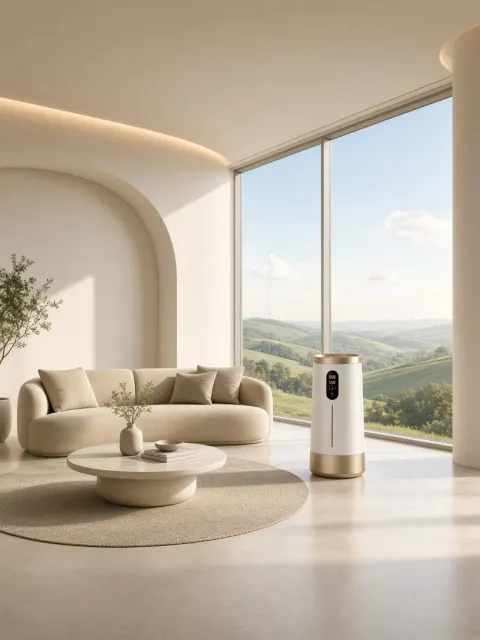 Minimalist Modern Interior with Air Purifier