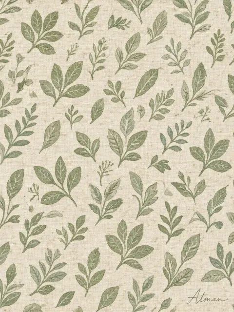 textile fabric image example: Textile Leaf Matrix Geometric Illustration