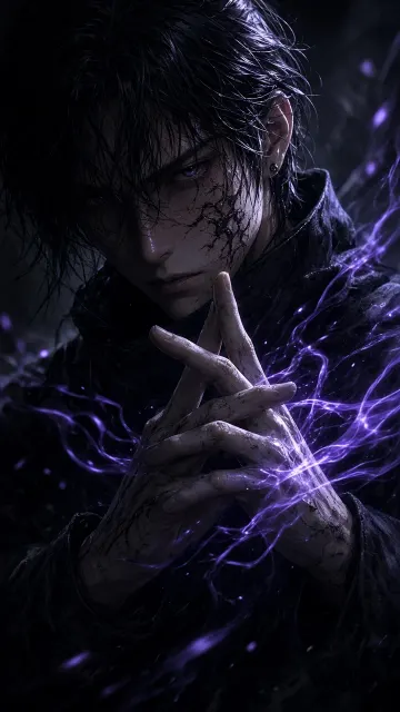 Moody Chiaroscuro image example: Cinematic Ninja Hand Seals Close-Up