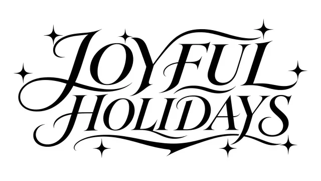 Dynamic Lettering image example: Dynamic Typography Poster for New Year Celebration