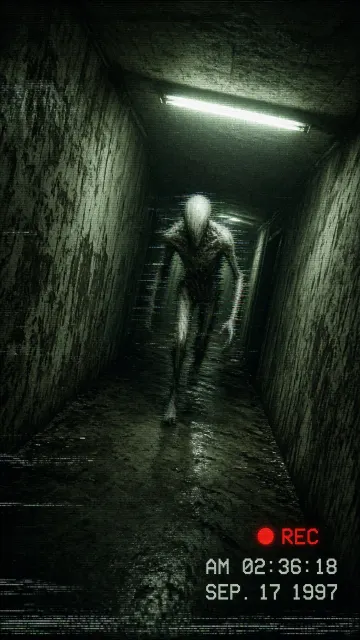 Glitch Analog Horror Corridor Creature