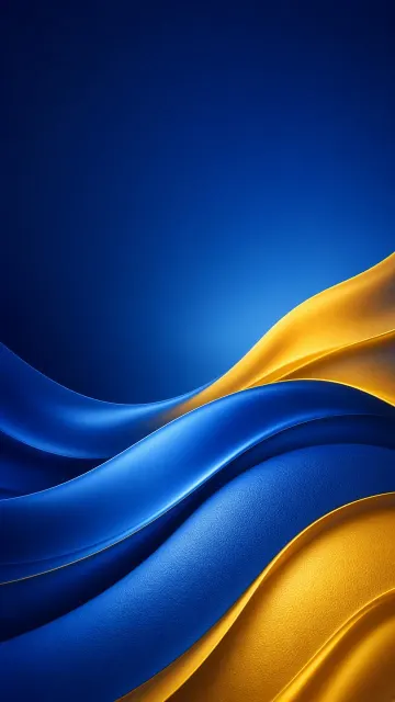 Silk Texture image example: Streamlined Blue and Yellow Silk Tech Background