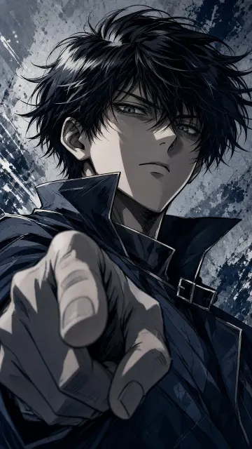Classic Anime Close-Up Character Portrait