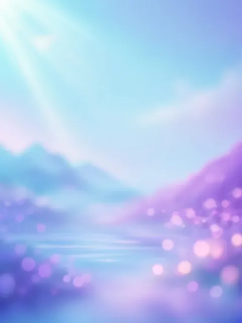 Minimalist Blue and Purple Gradient Blurred Landscape