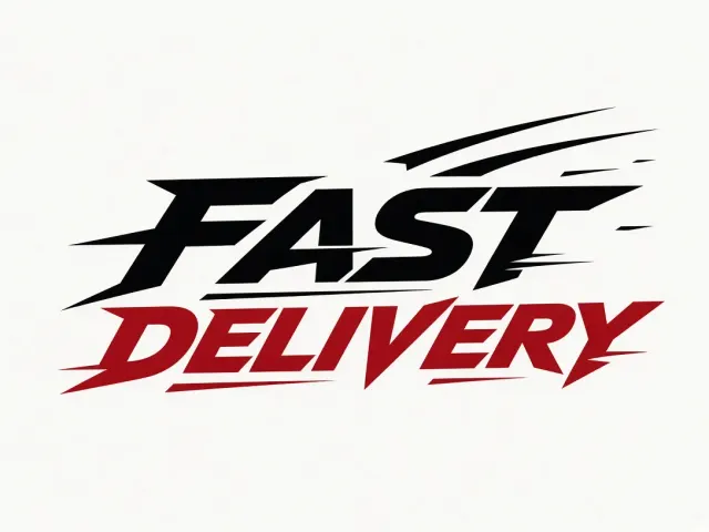 Avant-Garde image example: Avant-Garde Express Delivery Abstract Typographic Logo